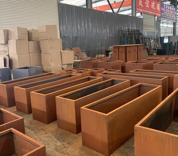 八宿耐候钢板花箱