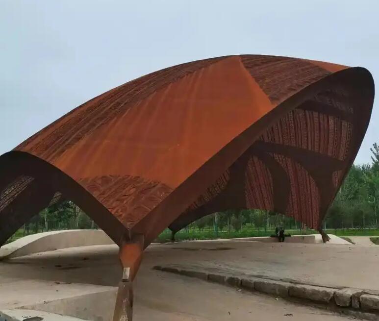 八宿耐候钢幕墙案例